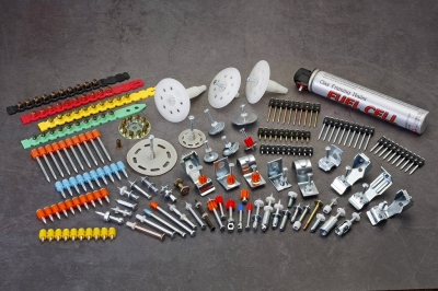 Drive Pins, Powder Loads, Gas Nails, Fuel Cell, Fasteners, Clips